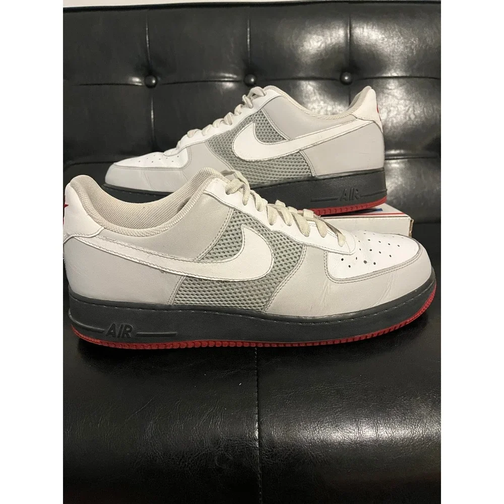 Vintage Y2K Nike Air Force 1 Low White Grey